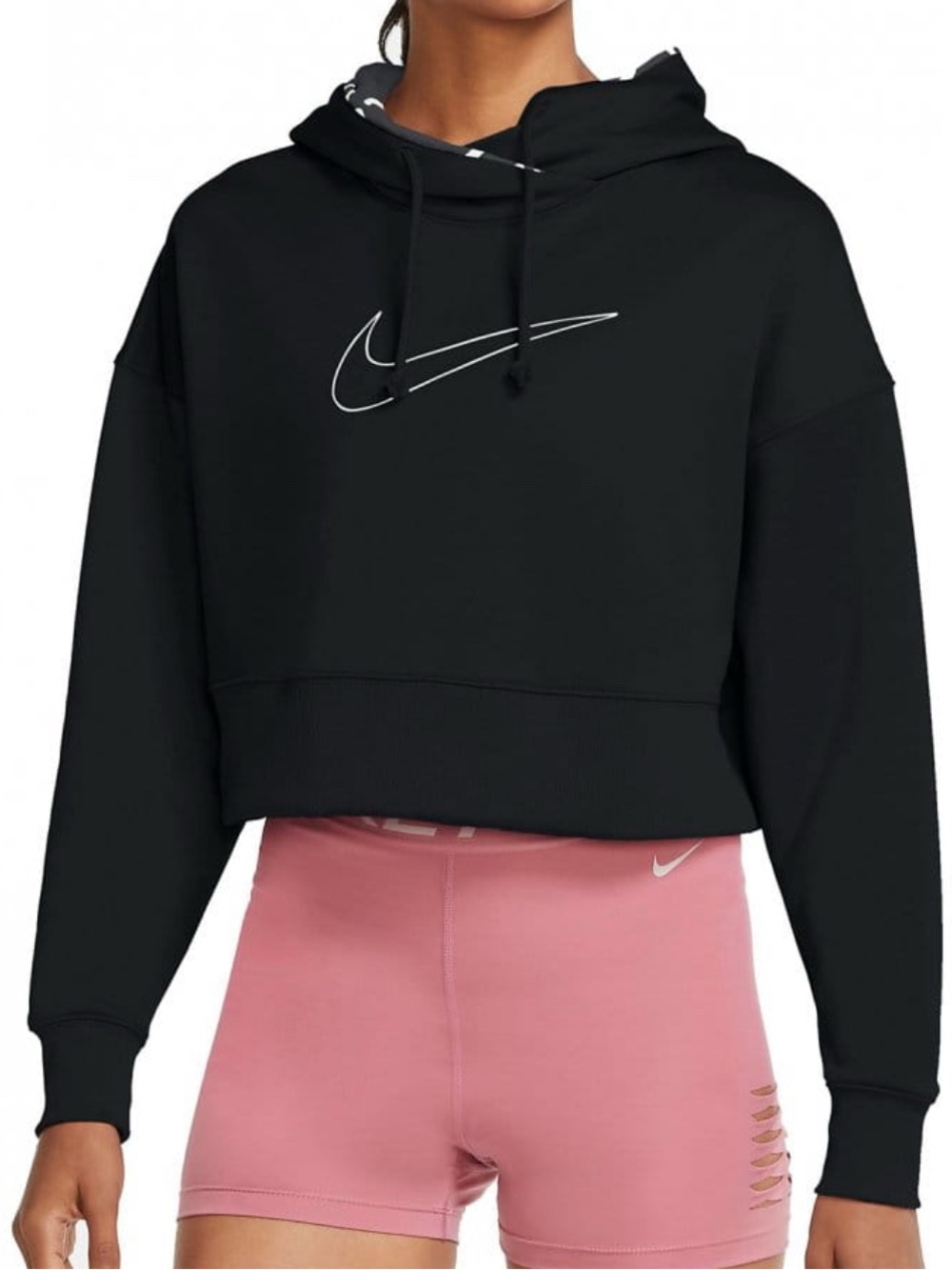 Nike Therma Women's Cropped Pullover Training Women's Sweatshirt, S